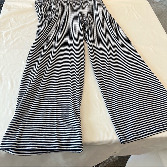 Vineyard Vines Girls Striped Navy and White Ruffle Jumpsuit - Picture 5 of 5
